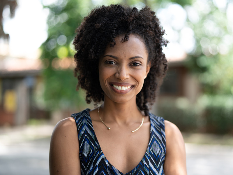 lady smiling